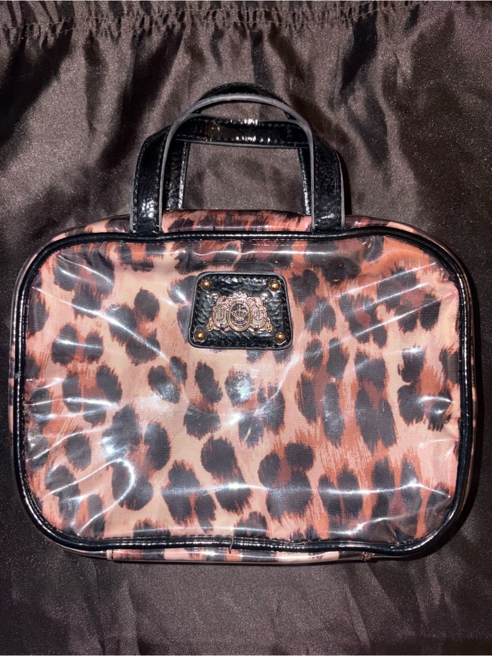 Vintage Juicy Couture Leopard Print Cosmetic Case